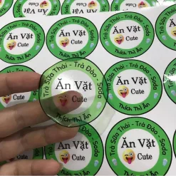 Decal PVC trong bế dạng đặc biệt